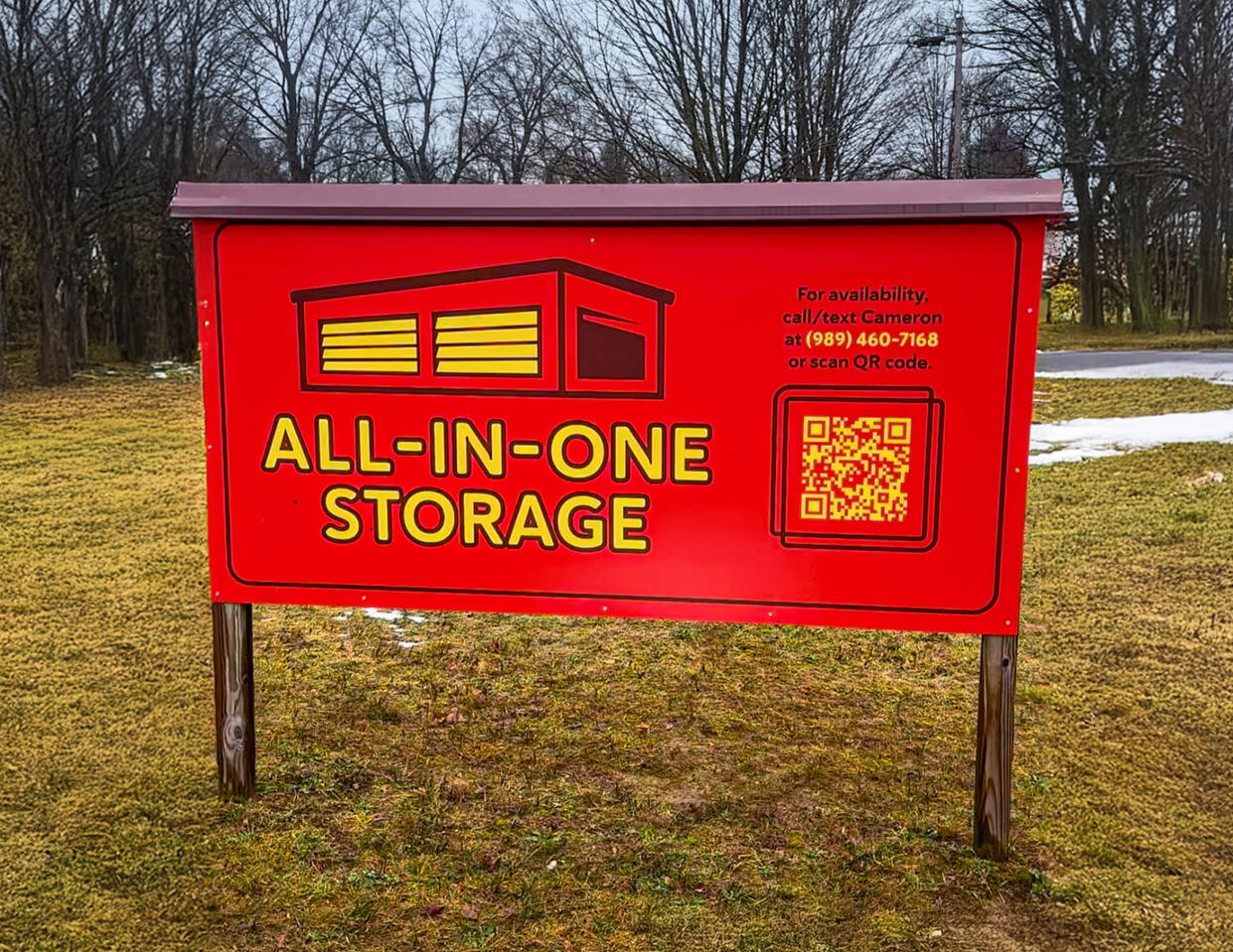 All-In-One Storage Sign All-In-One Storage Sign